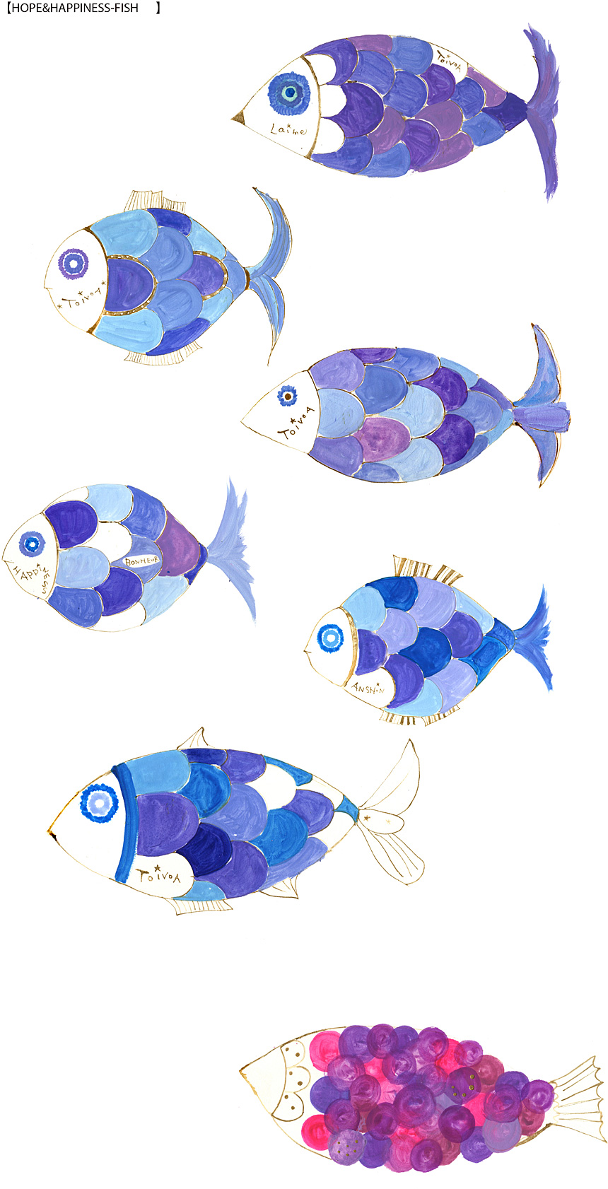 Fish　魚のイラスト